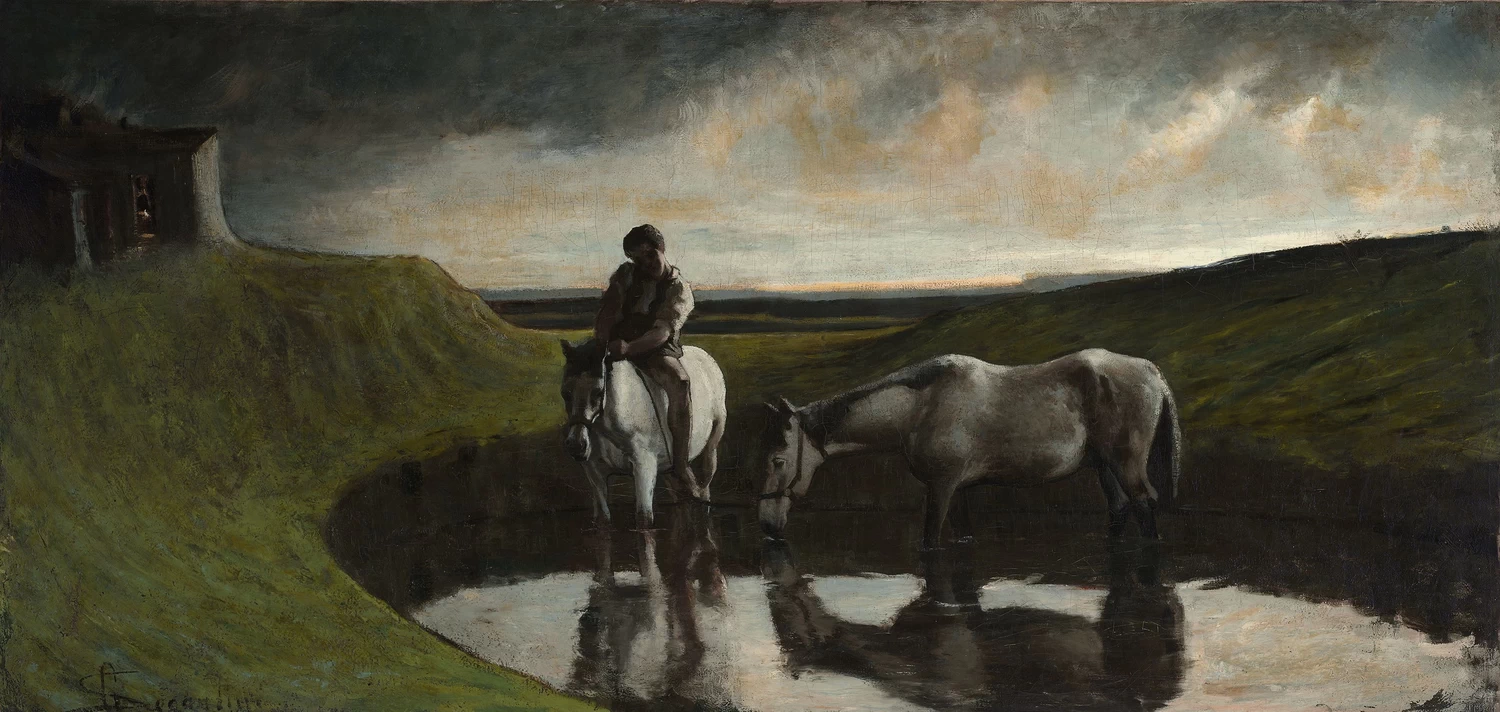 Paesaggio con cavalli e contadinello - Fine Arts Museums of San Francisco